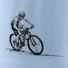 MTB kreslený cyklista