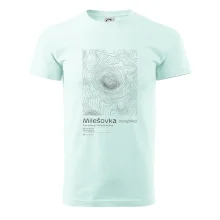 Milešovka - vrstevnice v obdĺžniku