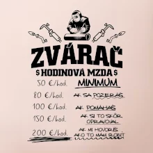 Hodinová mzda zvárač
