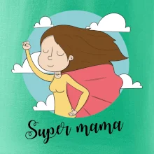 Kreslený obrázok Super mama Kreslený obrázok Super mama