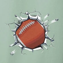 Americký futbal lopta v triku