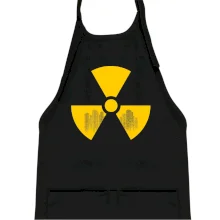 Rádioaktivita - silueta mesta