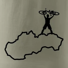 Mapa Slovenska - cyklista