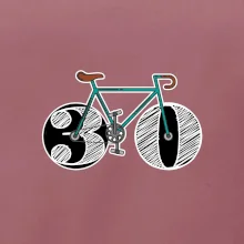 Narodeniny 30 rokov na bicykli