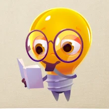 Žiarovka premýšľa nad knihou