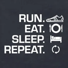 Run eat sleep repeat Run eat sleep repeat