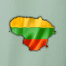 Litva vlajka mapa