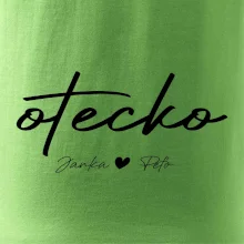 Otecko - tričko s menami deti