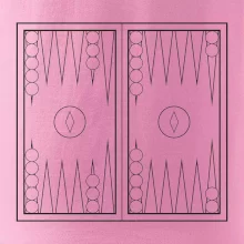 Backgammon čiernobiely