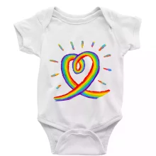 Srdce pride dúha kreslená Srdce pride dúha kreslená