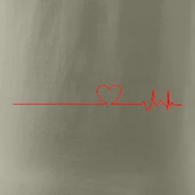 Poker EKG srdce červené