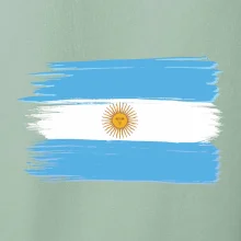 Argentína vlajka kreslená štetkou