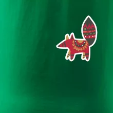 Folklór na prsníku líška