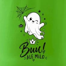 Buu ale milo - roztomilý duch čiernobiely