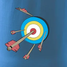 Šípy vo farebnom terči Šípy vo farebnom terči