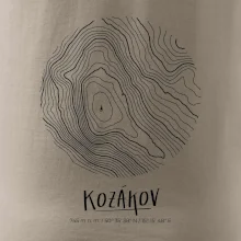 Kozákov - vrstevnice v kruhu