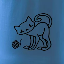 Mačka - Klbko - prsia