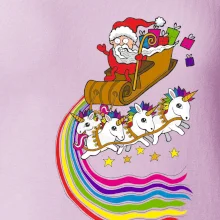 Santa a jednorožce (Pecka design)