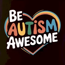Be autism awesome srdce Be autism awesome srdce