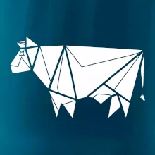 Origami krava z boku