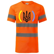 Ukrajina trojzubec s farbami Ukrajina trojzubec s farbami