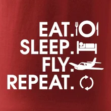 Eat sleep fly repeat