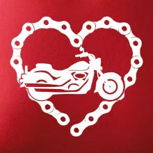 Moto srdce reťaz - chopper