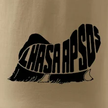 Lhasa Apso nápis v tele Lhasa Apso nápis v tele