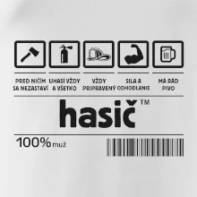 Čiarový kód - Hasič / hasička Čiarový kód - Hasič / hasička