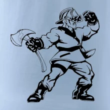 Hasič stojaci - nápis hasiči - Veľký nápis na chrbte