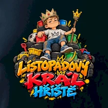 Listopadový král dětského hřiště na trůnu