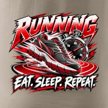Bežecká topánka so stopkami eat sleep repeat