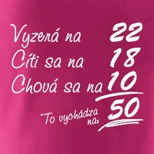 Vyzerá, cíti sa, chová sa - 50 rokov