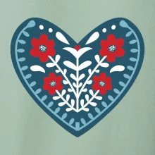 Folklór - srdce modré plné