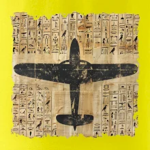 Egyptské hieroglyfy lietadlo