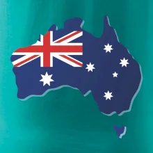 Austrália - vlajka mapa