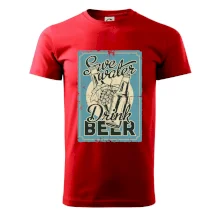 Save water drink beer poster