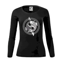 Yin & Yang ryby čiernobiele Yin & Yang ryby čiernobiele