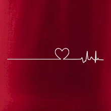 Poker EKG srdce červené