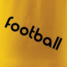 FOOTBALL nápis šikmo