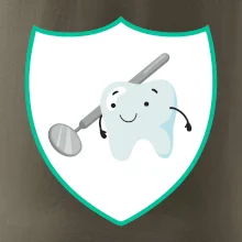 Zúbok na prsníku - zrkadlo