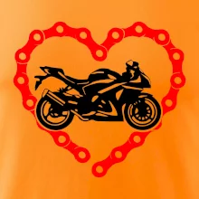 Moto srdce reťaz - superšport Moto srdce reťaz - superšport