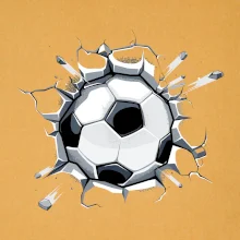 Futbalová lopta v triku