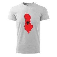 Albánsko mapa a znak Albánsko mapa a znak