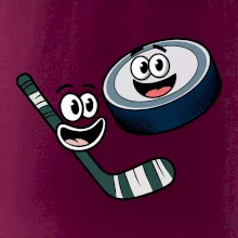 Parové tričko - Puk a hokejka