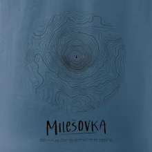 Milešovka - vrstevnice v kruhu