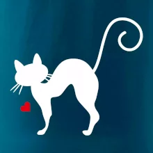 Zamilovaná mačka prehnutá