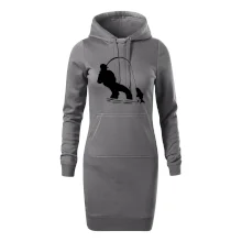 Rybár ťahajúce rybu