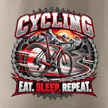 Bicykel medzi horami eat sleep repeat
