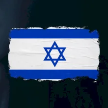 Izraelská vlajka plagát